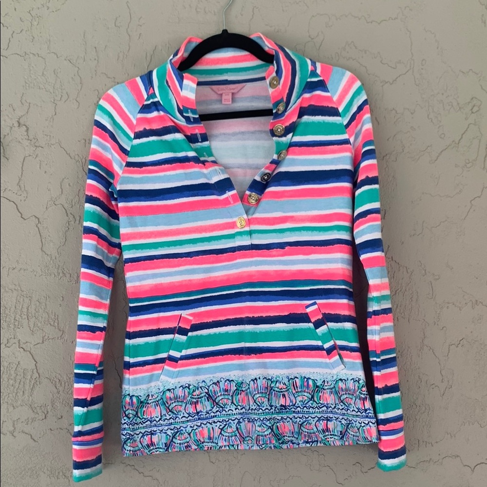 Lilly Pulitzer Colorful Striped Pullover